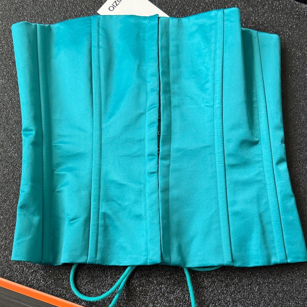 Guizio Teal Corset Top